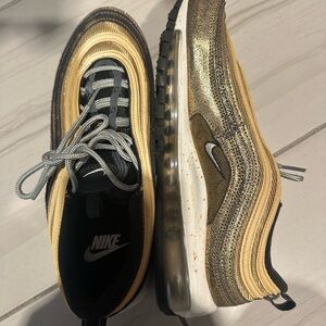 Nike Air Max 97 Gold and Black Sneakers
